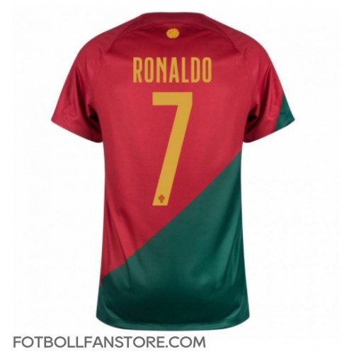 Portugal Cristiano Ronaldo #7 Hemma matchtröja VM 2022 Kortärmad Billigt